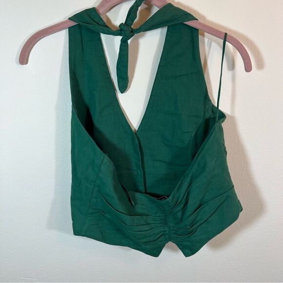 ✨ Zara Women’s Green Halter Top Small - Picture 4 of 9